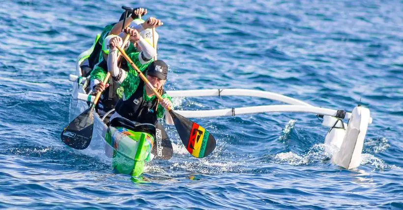 remada em conjunto — cobertura de esporte náutico e canoa havaiana
